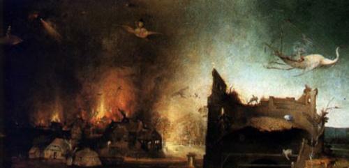 Part of a painting by Hieronymus Bosch